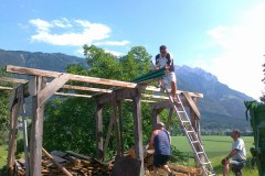 Abbruch Holzhütte 09.07.2011